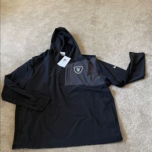 Nike Black Pullover with Raiders Emblem